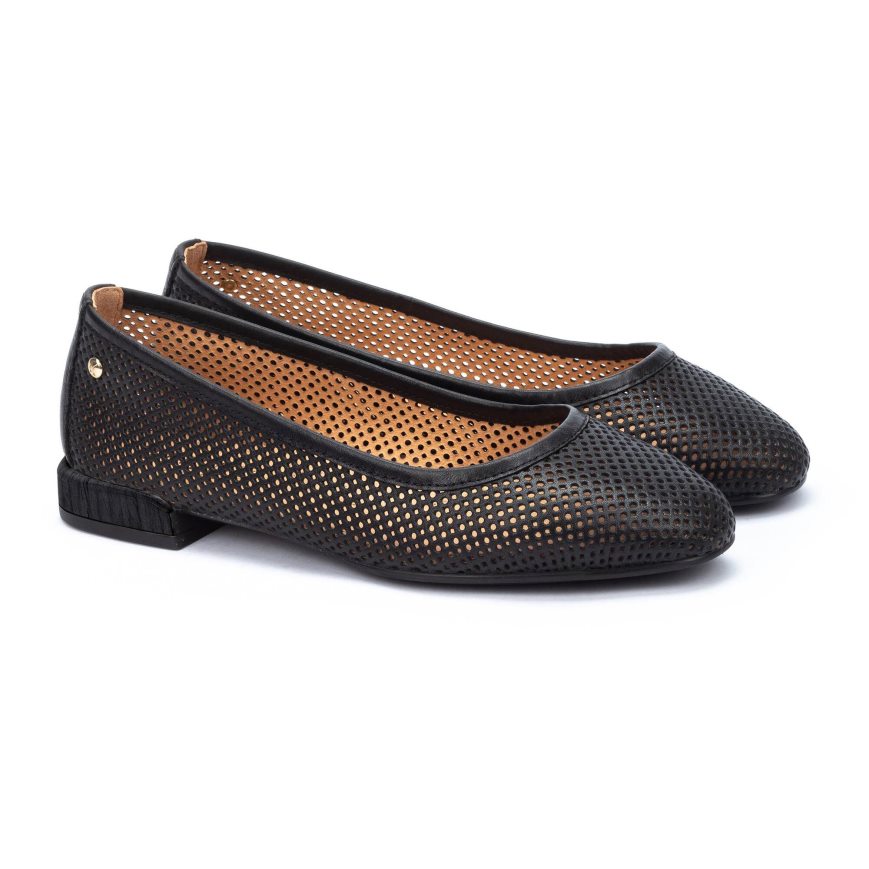 Women's Pikolinos ALMERIA Ballet Flats Black | NZ DA237Q5